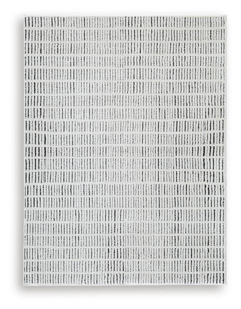 Turinwith 5'3" x 7' Area Rug in Ivory/Black, alternate view 2