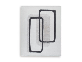 Davismour 7'8" x 10' Area Rug in Ivory/Taupe/Charcoal