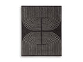 Eldonmore 7'8" x 10' Area Rug in Black/Ivory