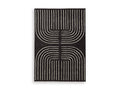 Eldonmore 5' x 7' Area Rug in Black/Ivory