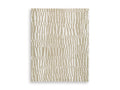 Corrbell 7'8" x 10' Area Rug in Beige/White