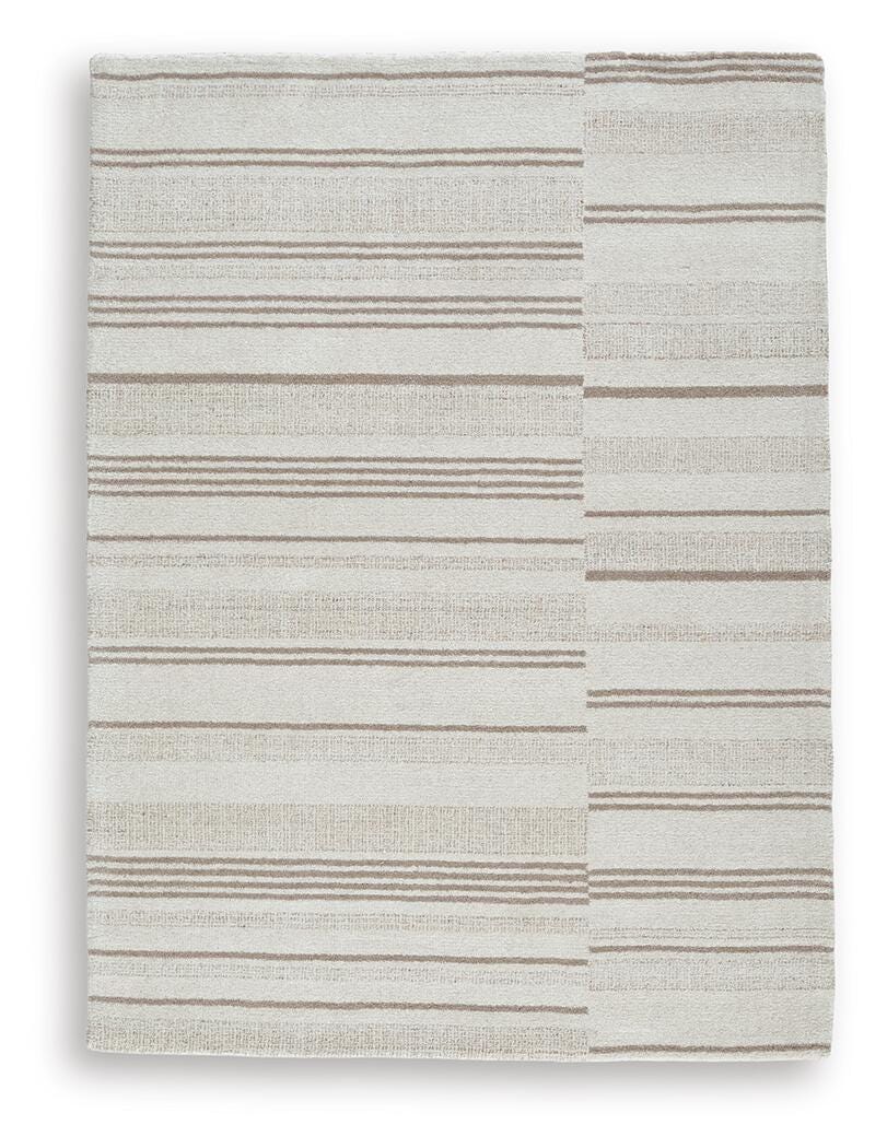 Gadence 5' x 7' Area Rug in Ivory/Tan, alternate view 2