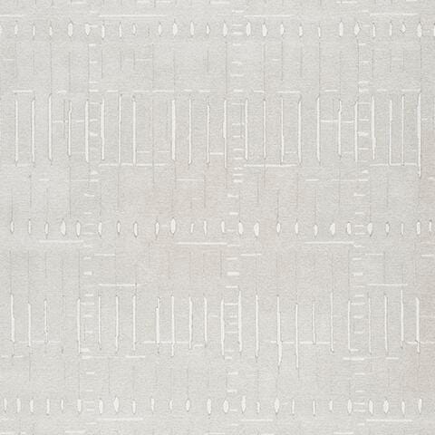 Wolbert 7'8" x 10' Area Rug in Tan/Ivory, fabric swatch