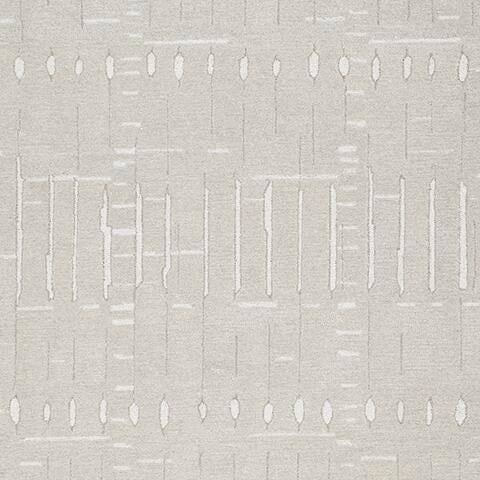 Wolbert 5' x 7' Area Rug in Tan/Ivory, fabric swatch