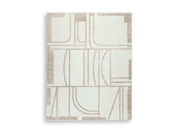 Farongrove 7'10" x 10' Area Rug in Ivory/Beige