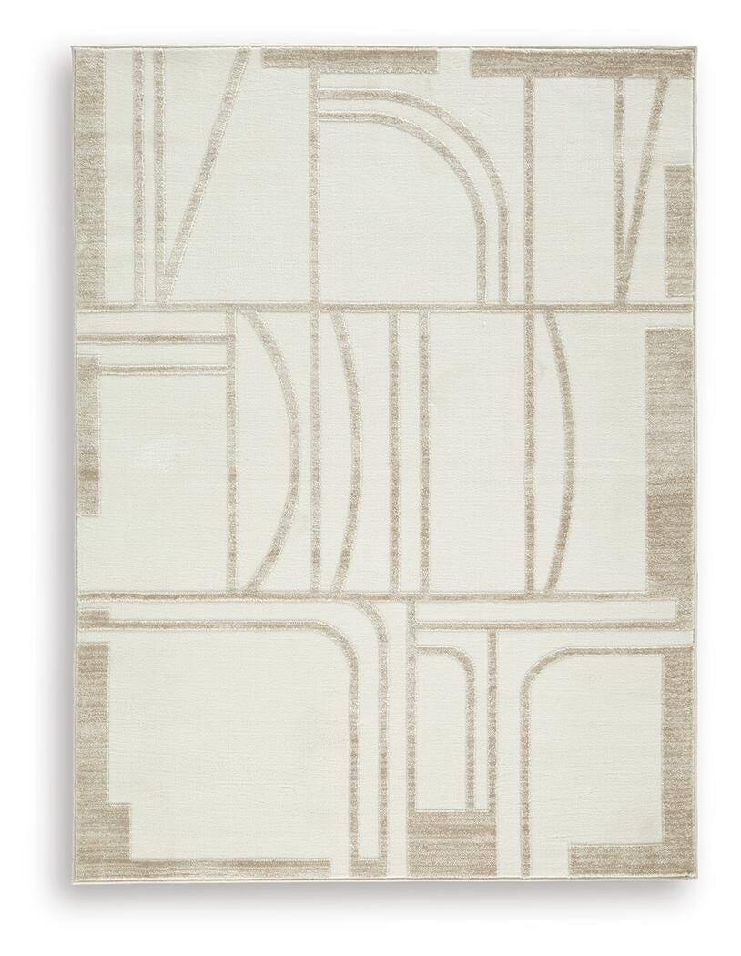 Farongrove 5'3" x 7' Area Rug in Ivory/Beige, alternate view 2