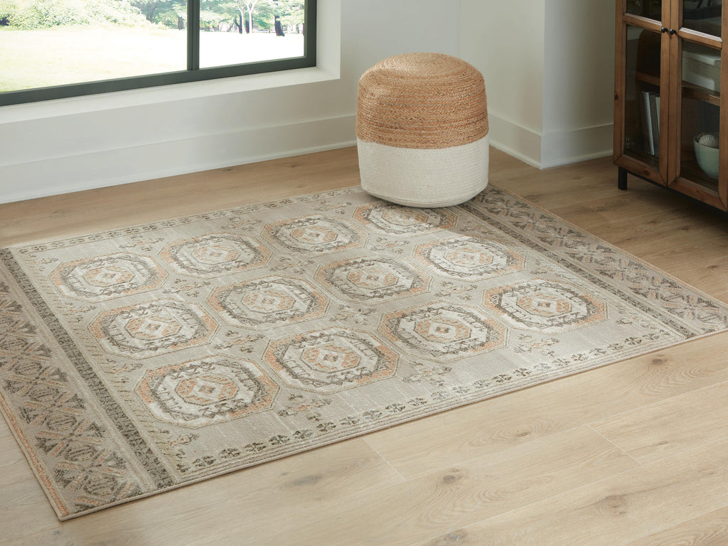 Bachby 5'3" x 7' Area Rug in Multi, lifestyle view