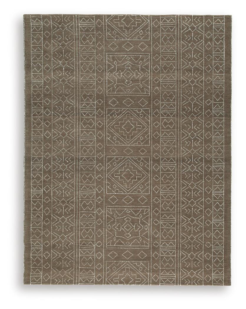 Merrittman 7'8" x 10' Area Rug in Brown/Ivory, alternate view 2