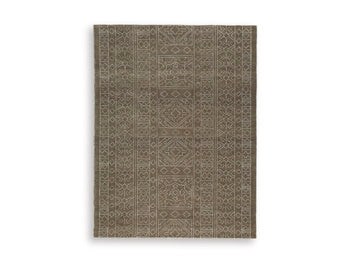 Merrittman 7'8" x 10' Area Rug in Brown/Ivory