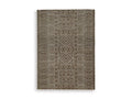 Merrittman 5' x 7' Area Rug in Brown/Ivory