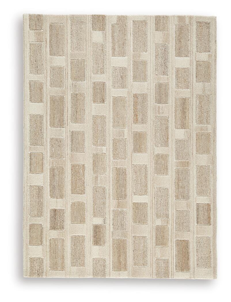 Lisgrove 5' x 7' Area Rug in Tan/Brown/White, alternate view 2