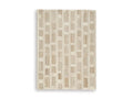 Lisgrove 5' x 7' Area Rug in Tan/Brown/White