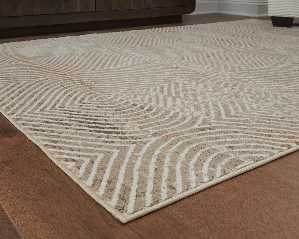 Bachus 5'3" x 7' Area Rug in Multi, detail view