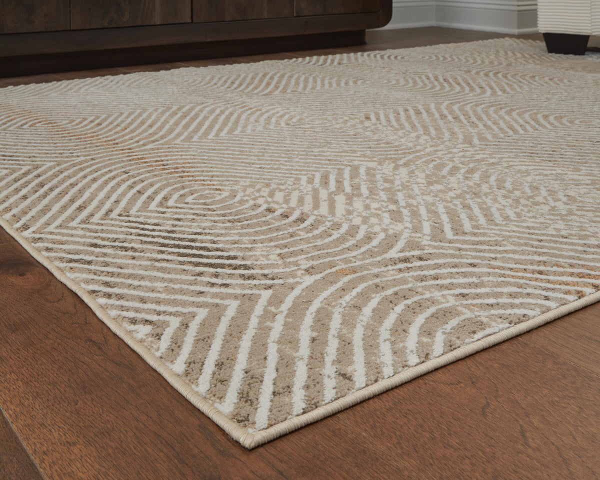 Bachus 5'3" x 7' Area Rug in Multi, detail view