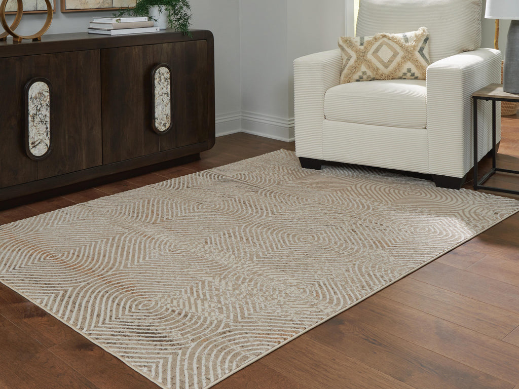Bachus 5'3" x 7' Area Rug in Multi, lifestyle view