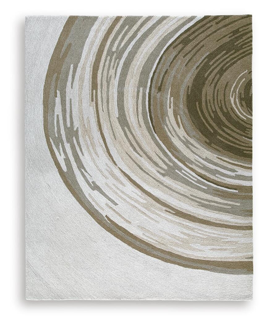 Rizwana 7'6" x 10' Area Rug in Ivory/Brown/Gray, alternate view 2