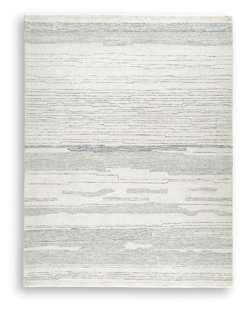 Genemost 7'8" x 10' Area Rug in Ivory/Blue, alternate view 2
