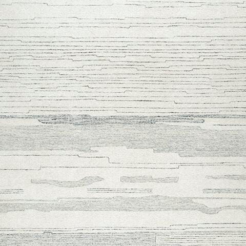 Genemost 7'8" x 10' Area Rug in Ivory/Blue, fabric swatch
