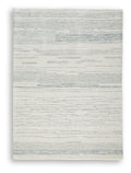 Genemost 5' x 7' Area Rug in Ivory/Blue, alternate view 2