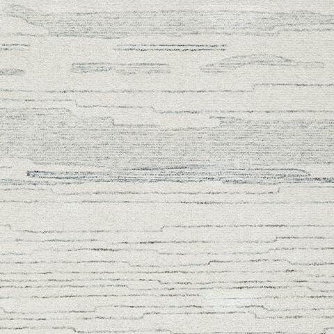Genemost 5' x 7' Area Rug in Ivory/Blue, fabric swatch