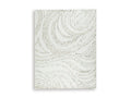 Deenbury 7'8" x 10' Area Rug in Ivory/Green/Brown