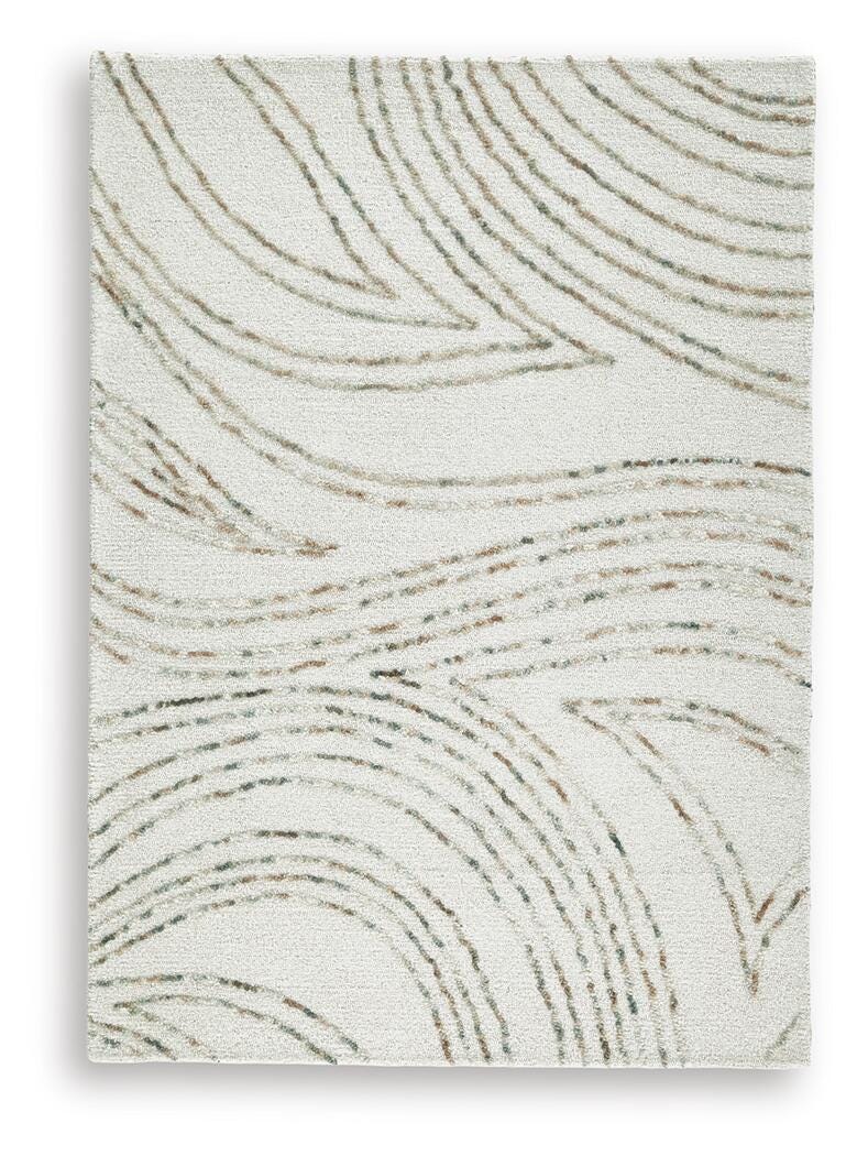 Deenbury 5' x 7' Area Rug in Ivory/Green/Brown, alternate view 2