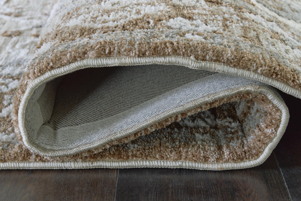 Ainswick Memory Foam Medium Rug in Brown/Beige/Gray, detail view