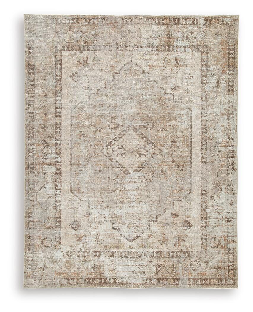 Livdon Washable Large Rug in Brown/Beige/Gray, alternate view 2