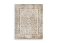 Livdon Washable Large Rug in Brown/Beige/Gray
