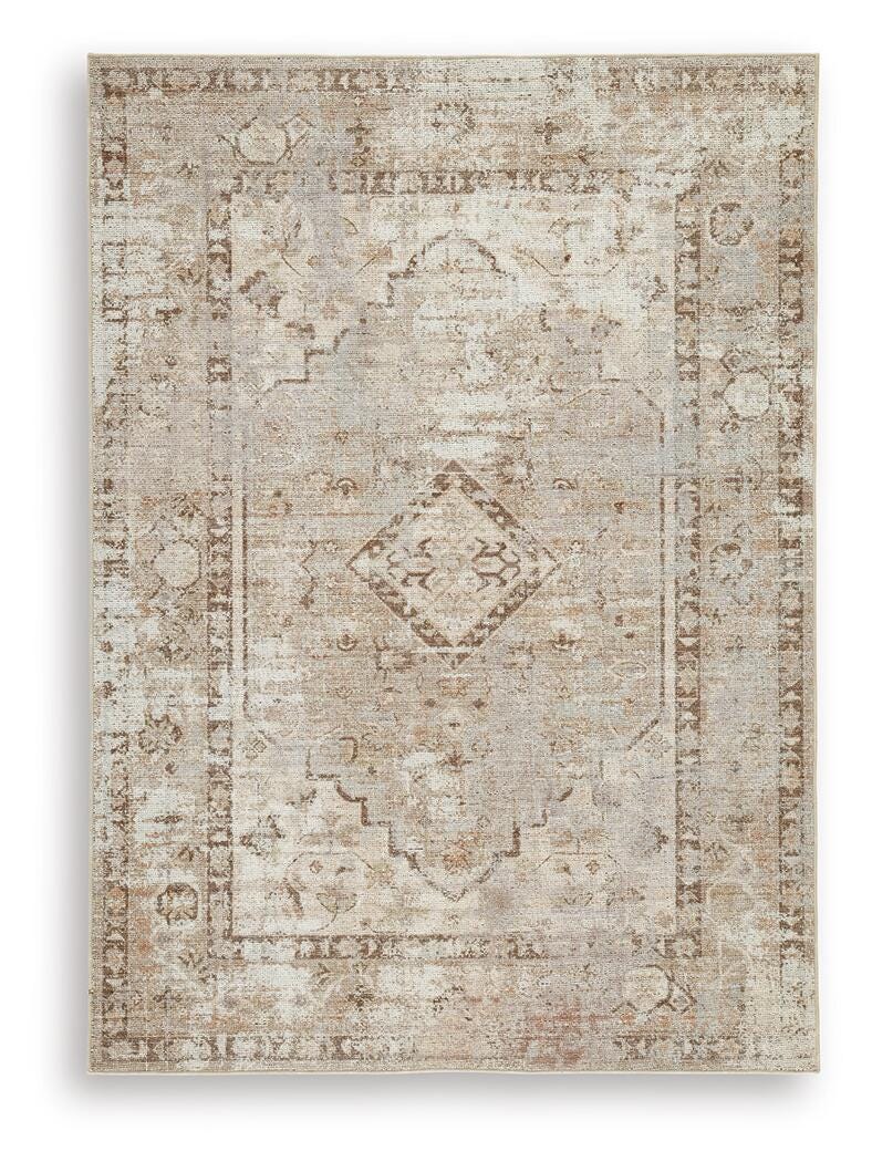 Livdon Washable Medium Rug in Brown/Beige/Gray, alternate view 2