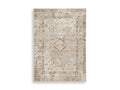 Livdon Washable Medium Rug in Brown/Beige/Gray