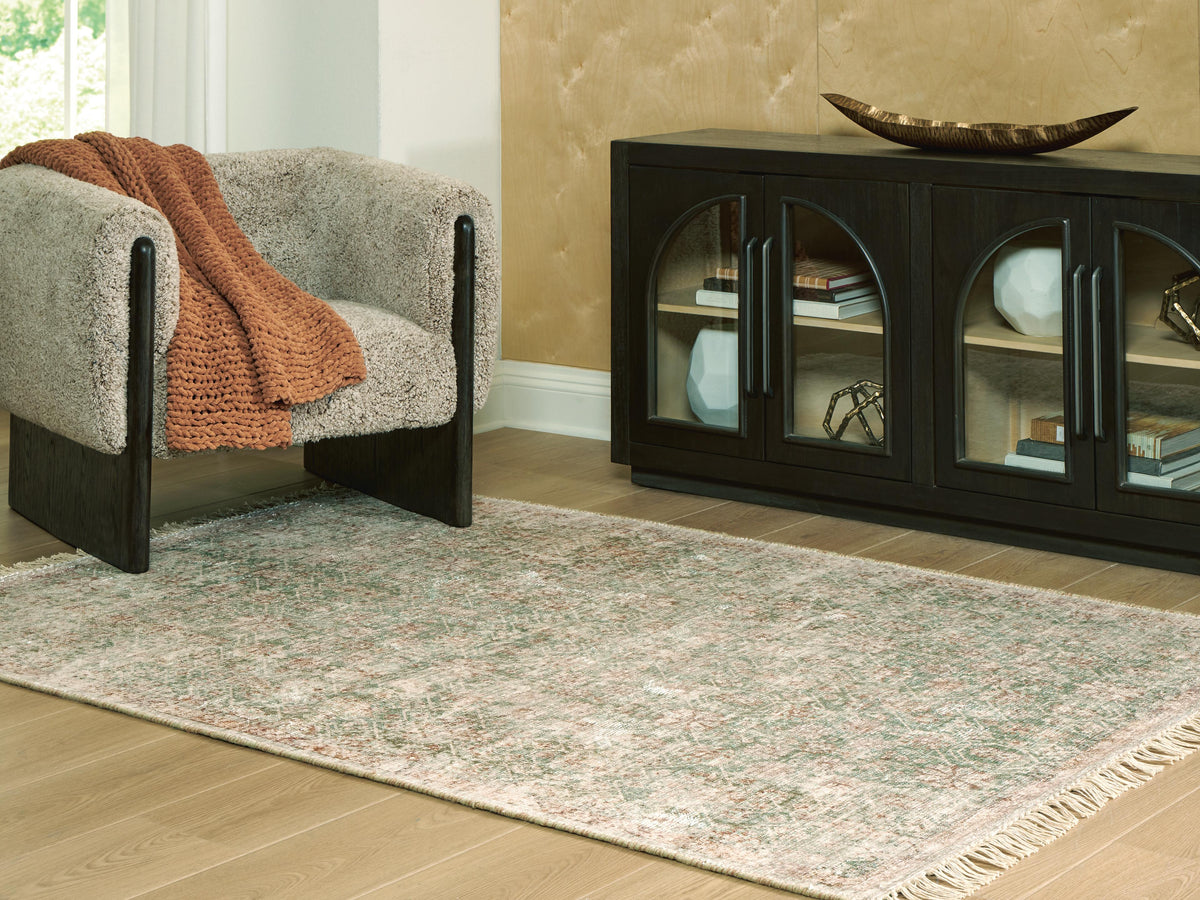 Rossbury Medium Rug in Multi, lifestyle view