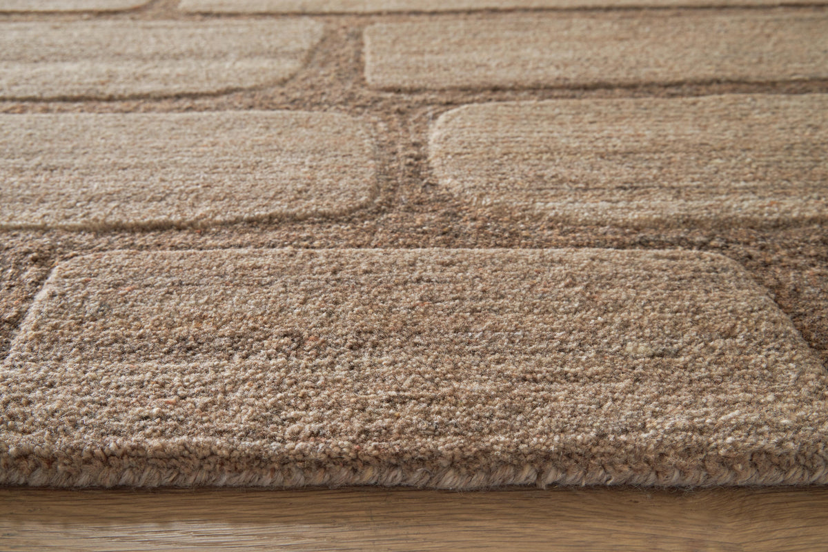 Orest Medium Rug in Brown, detail view