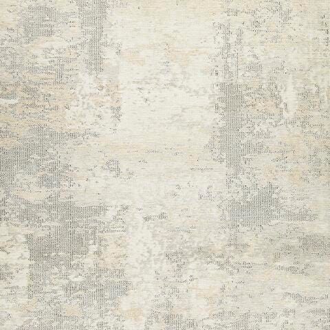 Raif Extra Large Rug in Gray/White/Cream, fabric swatch