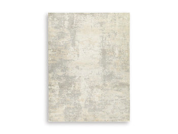 Raif Extra Large Rug in Gray/White/Cream