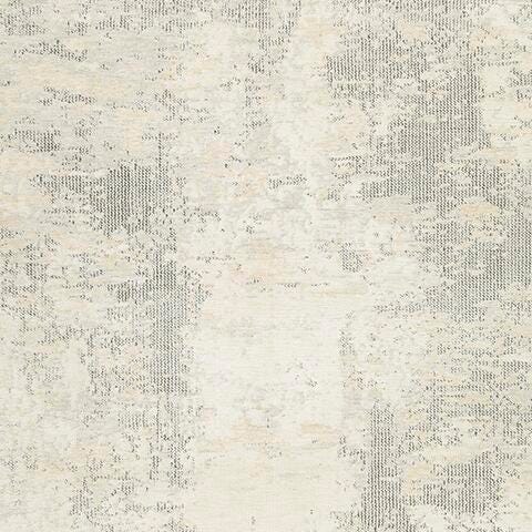 Raif Large Rug in Gray/White/Cream, fabric swatch