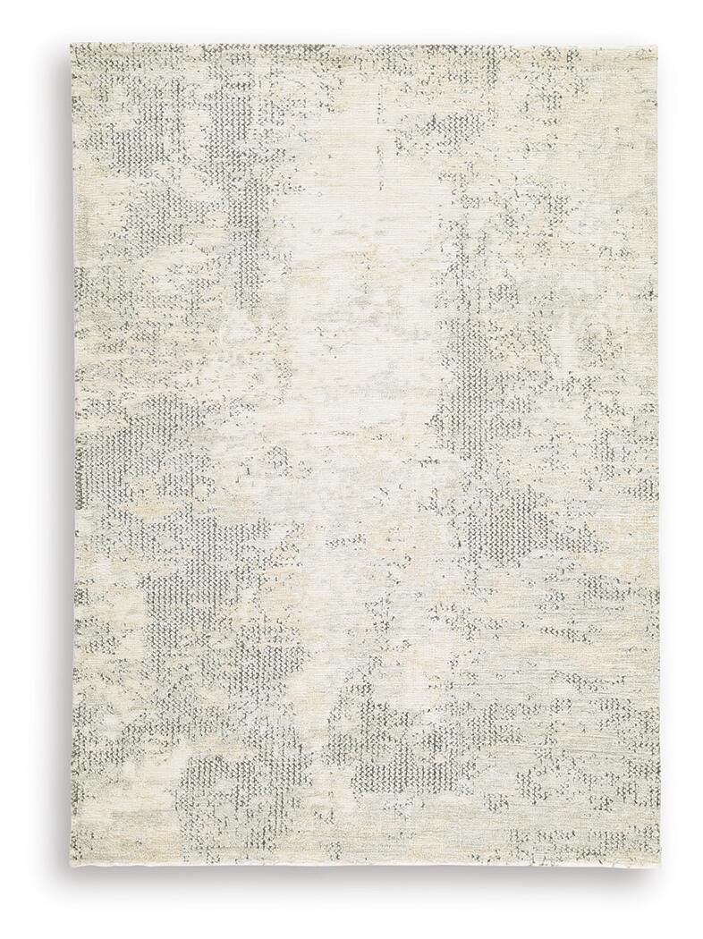 Raif Medium Rug in Gray/White/Cream, alternate view 2