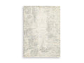 Raif Medium Rug in Gray/White/Cream