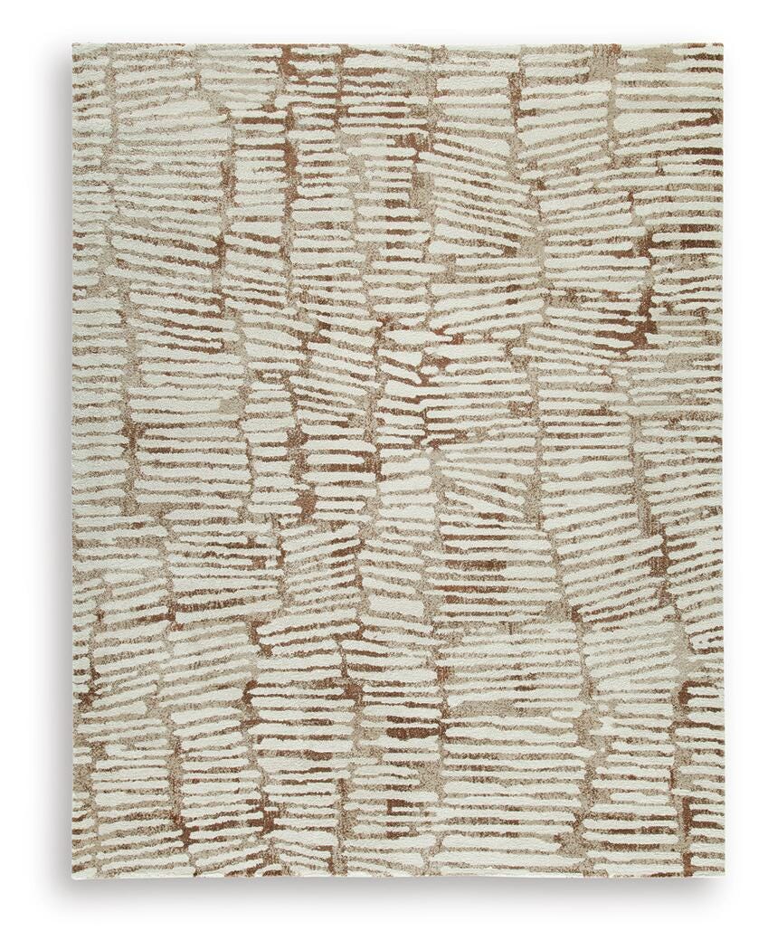 Uduak Large Rug in Cream/Tan/Rust, alternate view 2