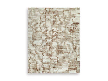 Uduak Large Rug in Cream/Tan/Rust