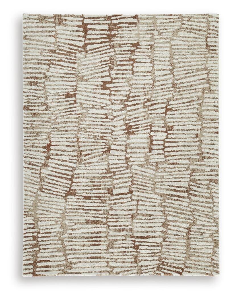 Uduak Medium Rug in Cream/Tan/Rust, alternate view 2