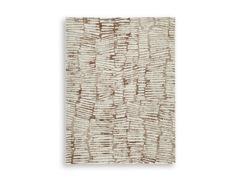 Uduak Medium Rug in Cream/Tan/Rust