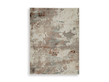Jadenburg Medium Rug in Cream/Gray/Sienna