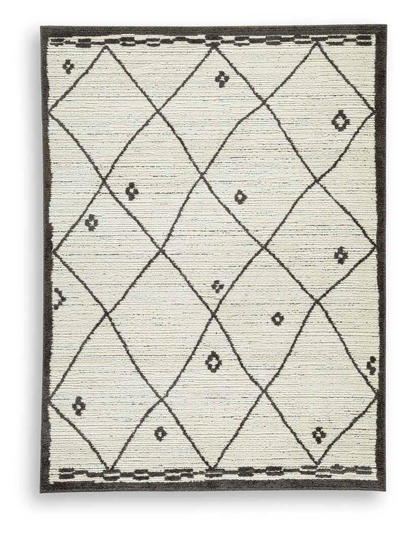 Fenriston Medium Rug in Cream/Black, alternate view 2