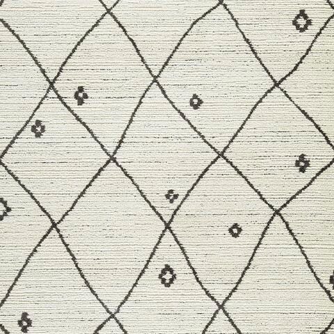 Fenriston Large Rug in Cream/Black, fabric swatch