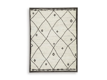 Fenriston Large Rug in Cream/Black