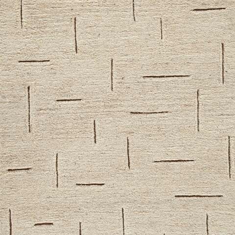 Clayman Medium Rug in Beige/Brown, fabric swatch