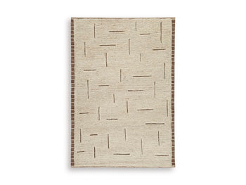 Clayman Medium Rug in Beige/Brown