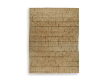 Luzmont Extra Large Rug in Golden Brown