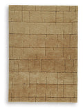 Luzmont Medium Rug in Golden Brown, alternate view 2